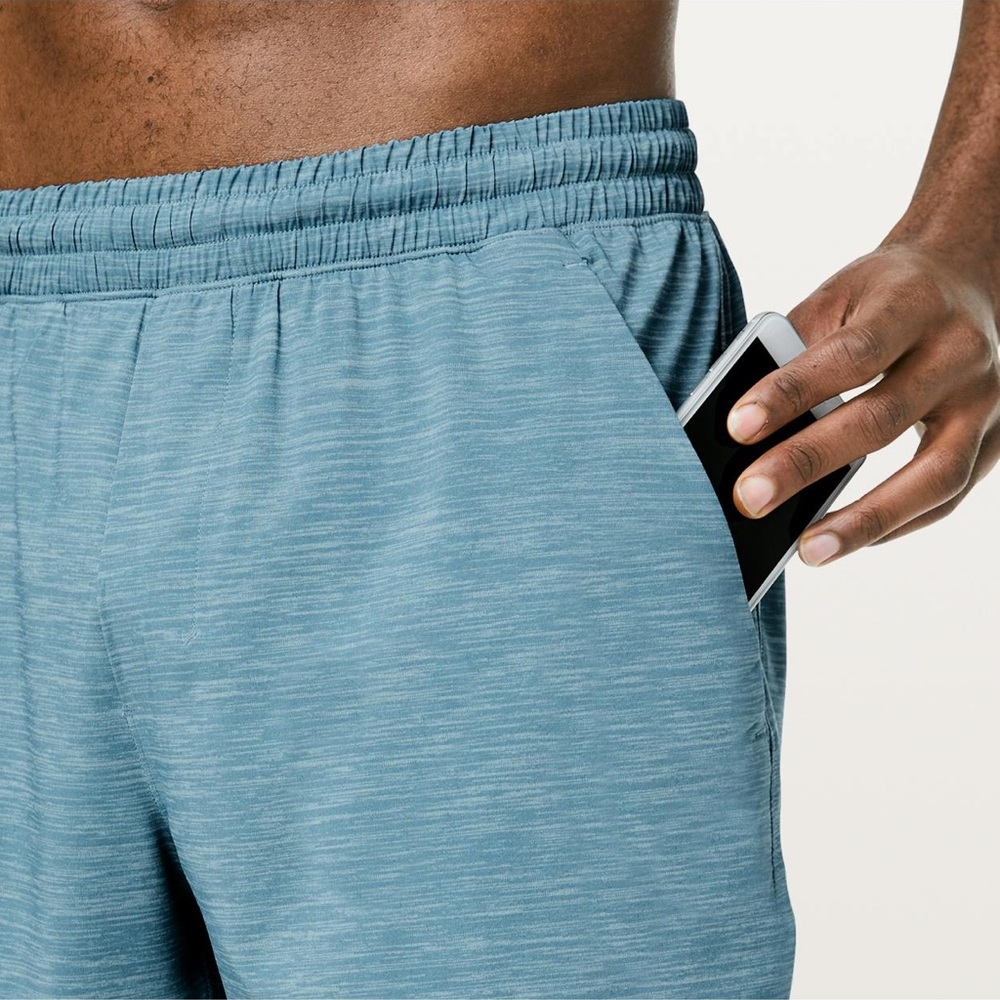 Lululemon Pace Breaker Short
 in Heather Allover Blue Cast Utility Blue - Picture 6 of 7